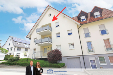 Helles Single-Appartement mit Westbalkon und Garage, 72469 Meßstetten, Wohnung